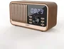CGV BeBop FM CVG3322101307008 - Radio FM Portátil con Bluetooth, Batería Incorporada, Diseño en Madera