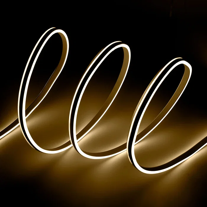 Neon Flex Tira LED Manguera "Neon Flex" WR-NS-PVC-8x18D-220-5CM-W, 4200°K, 24V, 6W/M, 1 Metro, Corte cada 5cm, Doble Capa PVC