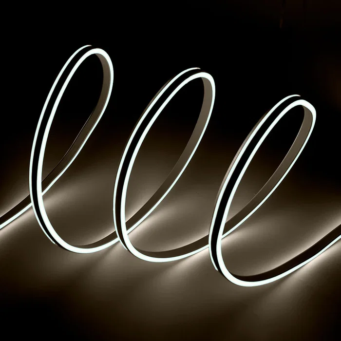 Neon Flex Tira LED Manguera "Neon Flex" WR-NS-PVC-8x18D-220-5CM-W, 4200°K, 24V, 6W/M, 1 Metro, Corte cada 5cm, Doble Capa PVC