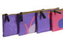 DKD Home Decor Love is in the air 23 Estuche Multicolor Rosa Canvas y Poliester (4 Unidades) 1 x 9 x 23 cm