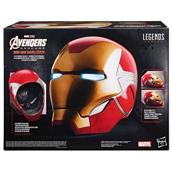 Vengadores: Endgame Marvel Legends Casco Electrónico Iron Man Mark LXXXV Vengadores: Endgame Marvel Legends Casco Electrónico Iron Man Mark LXXXV