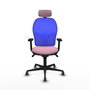 PIQUERAS Y CRESPO Silla de Oficina Jorquera con Mecanismo Sincro, Rosa y Azul