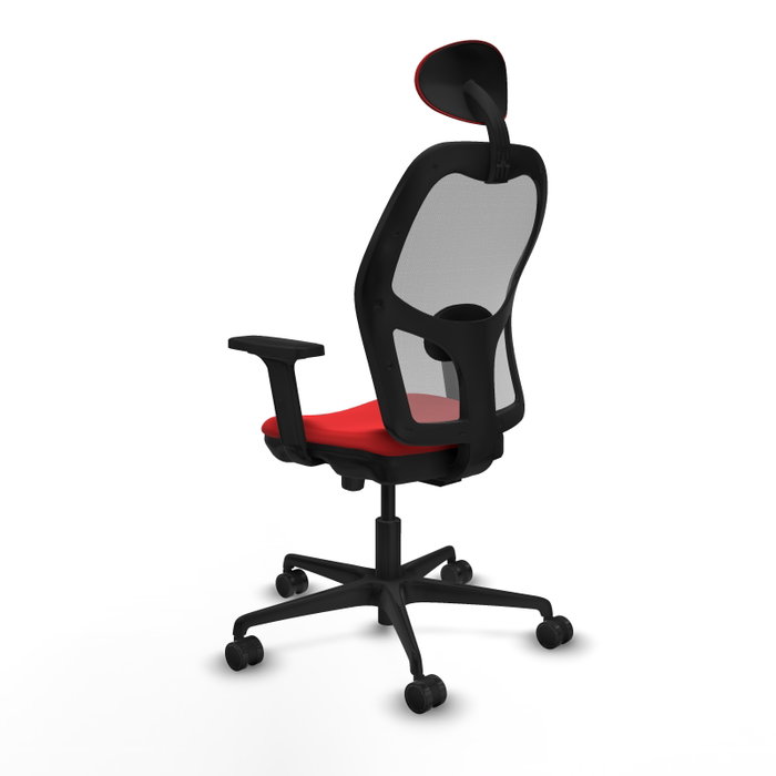PIQUERAS Y CRESPO Silla de oficina Jorquera Rojo/Gris con Mecanismo Sincro/Traslack PIQUERAS Y CRESPO Silla de oficina Jorquera Rojo/Gris con Mecanismo Sincro/Traslack