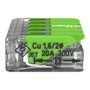 WAGO Wago 221-425 terminal block de 5*4mm (250 piezas) Verde Range