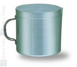 Hostal Pote de cocina de aluminio puro, 2 l, 14 cm de diámetro x 13 cm de alto, apto para gas y eléctrico, batería profesional