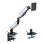 Ewent EW1509 Soporte para Monitor con Resorte de Gas y Luces RGB, hasta 49 pulgadas