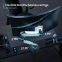 Ewent EW1509 Soporte para Monitor con Resorte de Gas y Luces RGB, hasta 49 pulgadas