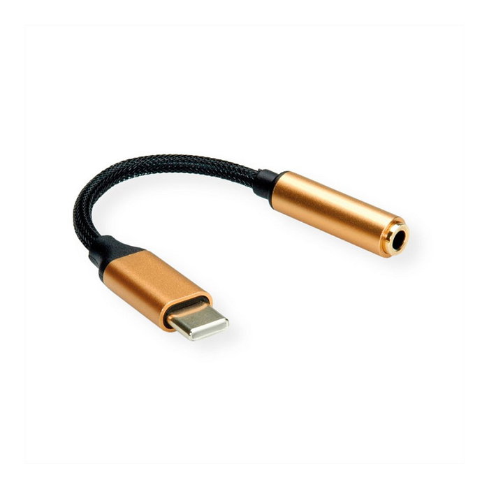 ROLINE GOLD Adaptador USB C a Audio 3,5mm, 0,13 m ROLINE GOLD Adaptador USB C a Audio 3,5mm, 0,13 m