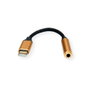 ROLINE GOLD Adaptador USB C a Audio 3,5mm, 0,13 m