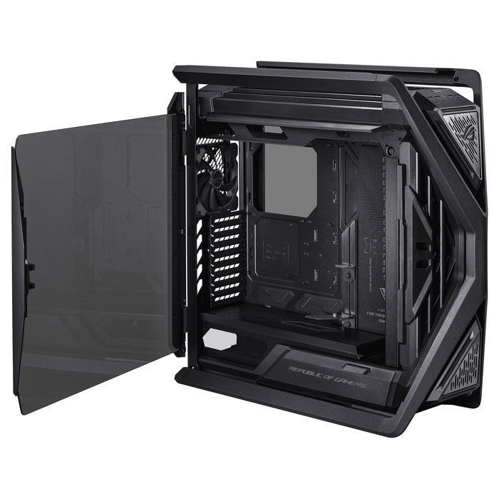 ASUS ROG Hyperion GR701 BTF Edition - Torre Gaming RGB PC con Ventana Lateral, Compatible con ATX/EATX/micro-ATX/Mini-ITX, Color Negro Transparente