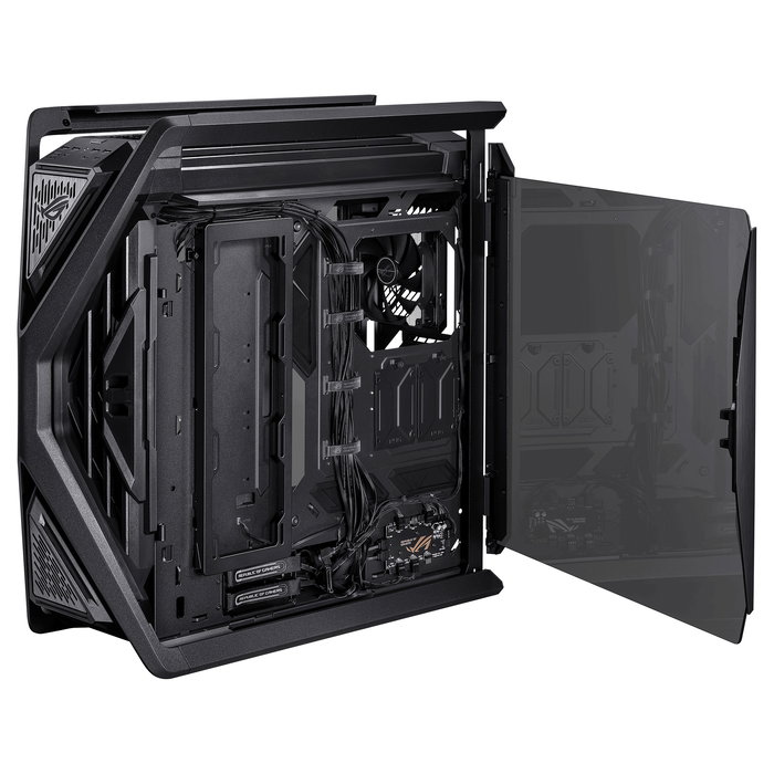 ASUS ROG Hyperion GR701 BTF Edition - Torre Gaming RGB PC con Ventana Lateral, Compatible con ATX/EATX/micro-ATX/Mini-ITX, Color Negro Transparente