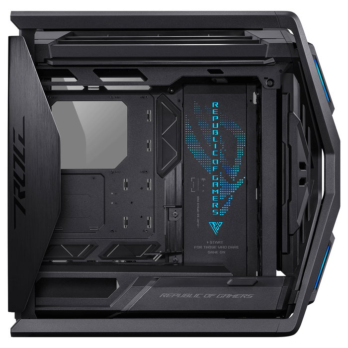 ASUS ROG Hyperion GR701 BTF Edition - Torre Gaming RGB PC con Ventana Lateral, Compatible con ATX/EATX/micro-ATX/Mini-ITX, Color Negro Transparente