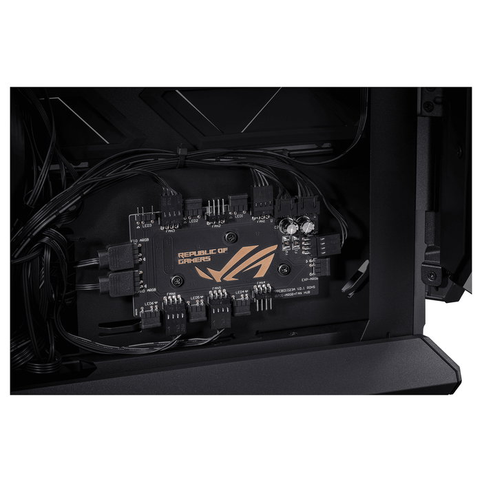 ASUS ROG Hyperion GR701 BTF Edition - Torre Gaming RGB PC con Ventana Lateral, Compatible con ATX/EATX/micro-ATX/Mini-ITX, Color Negro Transparente