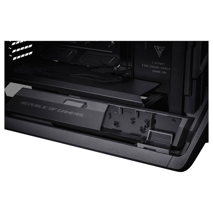 ASUS ROG Hyperion GR701 BTF Edition - Torre Gaming RGB PC con Ventana Lateral, Compatible con ATX/EATX/micro-ATX/Mini-ITX, Color Negro Transparente