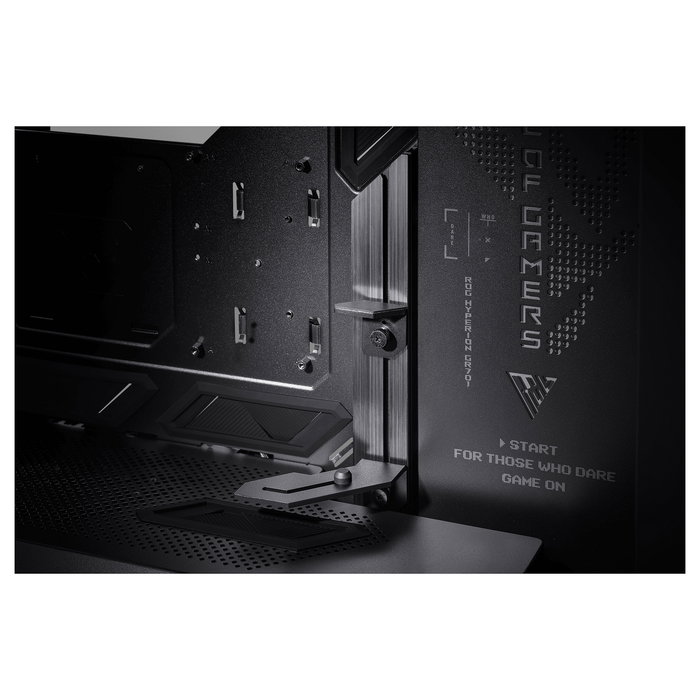 ASUS ROG Hyperion GR701 BTF Edition - Torre Gaming RGB PC con Ventana Lateral, Compatible con ATX/EATX/micro-ATX/Mini-ITX, Color Negro Transparente