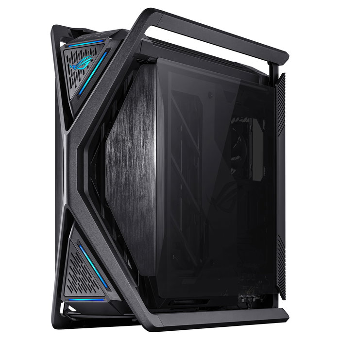 ASUS ROG Hyperion GR701 BTF Edition - Torre Gaming RGB PC con Ventana Lateral, Compatible con ATX/EATX/micro-ATX/Mini-ITX, Color Negro Transparente