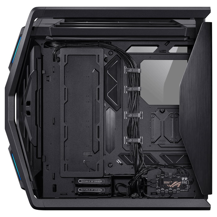 ASUS ROG Hyperion GR701 BTF Edition - Torre Gaming RGB PC con Ventana Lateral, Compatible con ATX/EATX/micro-ATX/Mini-ITX, Color Negro Transparente