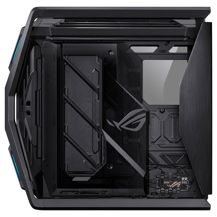 ASUS ROG Hyperion GR701 BTF Edition - Torre Gaming RGB PC con Ventana Lateral, Compatible con ATX/EATX/micro-ATX/Mini-ITX, Color Negro Transparente