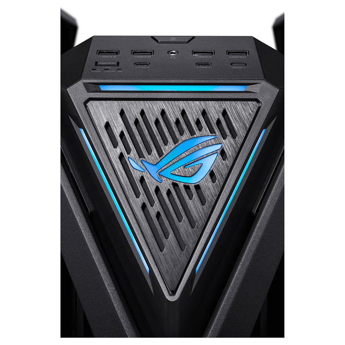ASUS ROG Hyperion GR701 BTF Edition - Torre Gaming RGB PC con Ventana Lateral, Compatible con ATX/EATX/micro-ATX/Mini-ITX, Color Negro Transparente