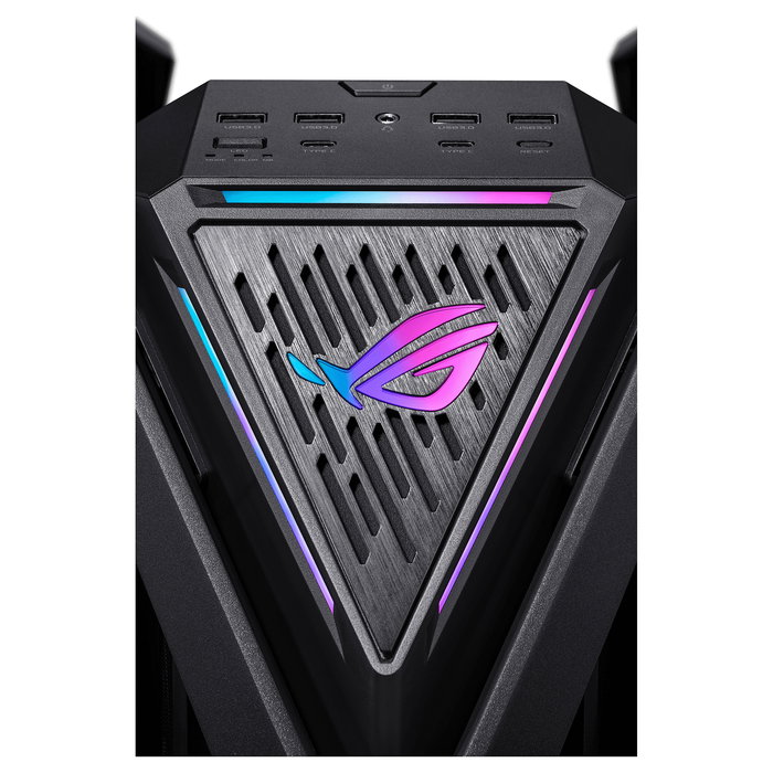 ASUS ROG Hyperion GR701 BTF Edition - Torre Gaming RGB PC con Ventana Lateral, Compatible con ATX/EATX/micro-ATX/Mini-ITX, Color Negro Transparente