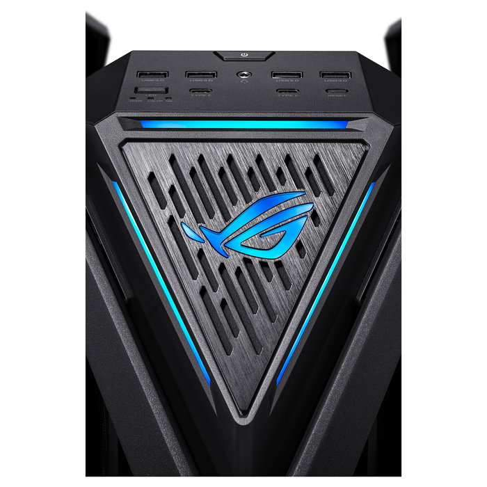 ASUS ROG Hyperion GR701 BTF Edition - Torre Gaming RGB PC con Ventana Lateral, Compatible con ATX/EATX/micro-ATX/Mini-ITX, Color Negro Transparente