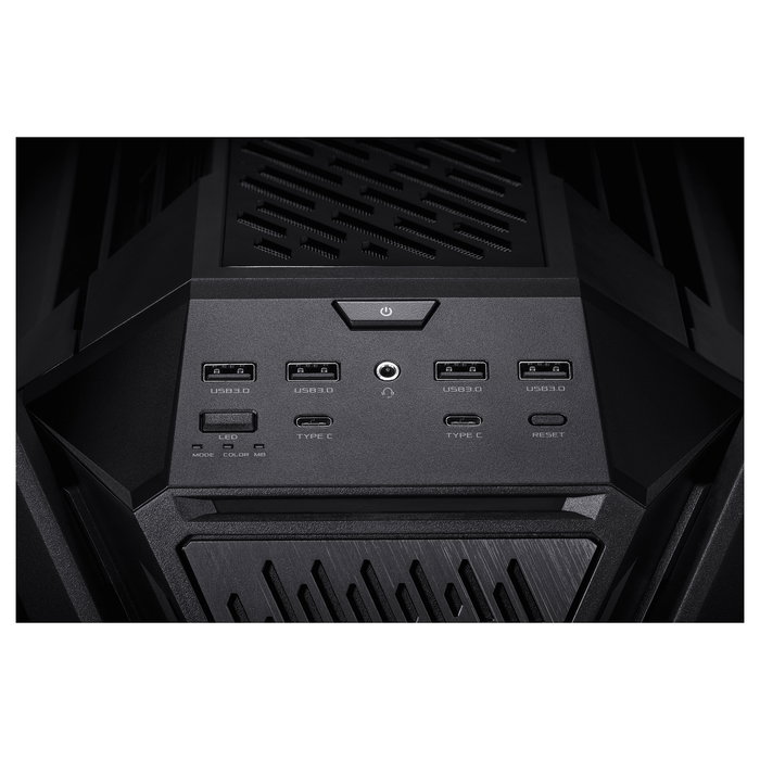 ASUS ROG Hyperion GR701 BTF Edition - Torre Gaming RGB PC con Ventana Lateral, Compatible con ATX/EATX/micro-ATX/Mini-ITX, Color Negro Transparente