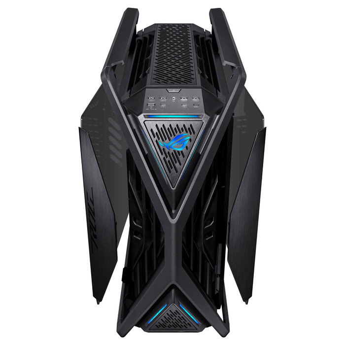 ASUS ROG Hyperion GR701 BTF Edition - Torre Gaming RGB PC con Ventana Lateral, Compatible con ATX/EATX/micro-ATX/Mini-ITX, Color Negro Transparente