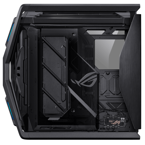 ASUS ROG Hyperion GR701 BTF Edition Torre Negro, Transparente | Torre PC Gaming ATX EATX mATX Mini-ITX con Ventana y RGB