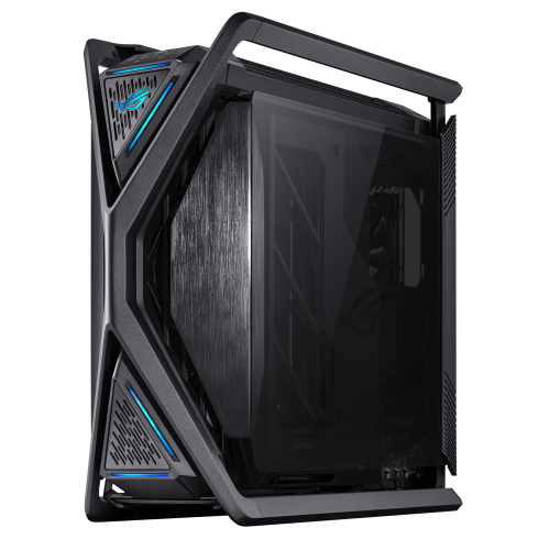 ASUS ROG Hyperion GR701 BTF Edition Torre Negro, Transparente | Torre PC Gaming ATX EATX mATX Mini-ITX con Ventana y RGB