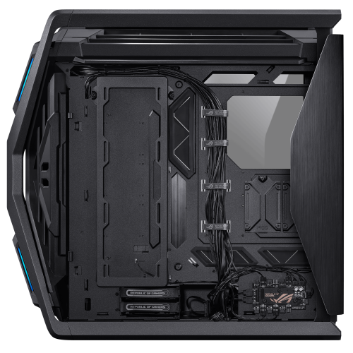 ASUS ROG Hyperion GR701 BTF Edition Torre Negro, Transparente | Torre PC Gaming ATX EATX mATX Mini-ITX con Ventana y RGB