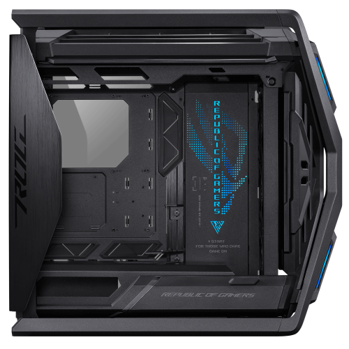 ASUS ROG Hyperion GR701 BTF Edition Torre Negro, Transparente | Torre PC Gaming ATX EATX mATX Mini-ITX con Ventana y RGB