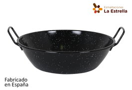 La Estrella Paellera Honda Bordonada 32 cm - 5 L (8 Unidades)
