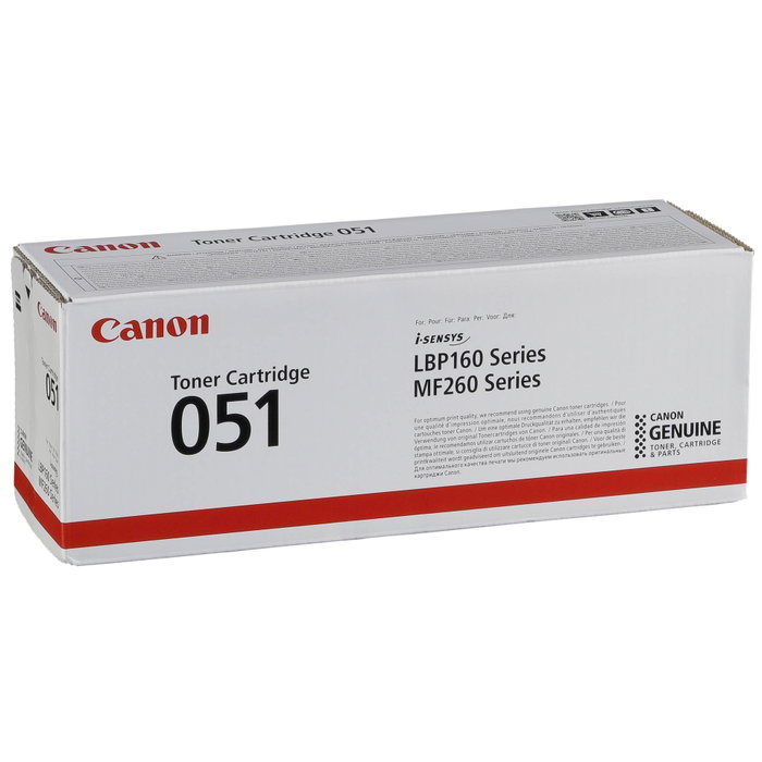 Canon Cartucho de Tóner 051 Negro (2168C002) Canon Cartucho de Tóner 051 Negro (2168C002)