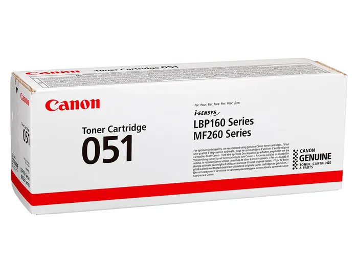 Canon Tóner 051 Negro Original 1700 páginas para i-SENSYS LBP162dw