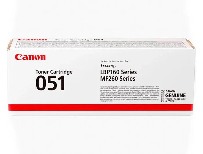 Canon Tóner 051 Negro Original 1700 páginas para i-SENSYS LBP162dw