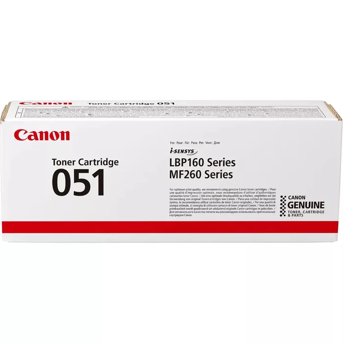 Canon Cartucho de Tóner 051 Negro (2168C002) Canon Cartucho de Tóner 051 Negro (2168C002)