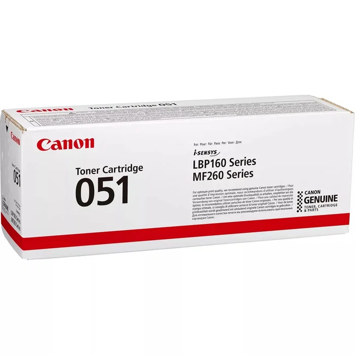 Canon Cartucho de Tóner 051 Negro (2168C002) Canon Cartucho de Tóner 051 Negro (2168C002)