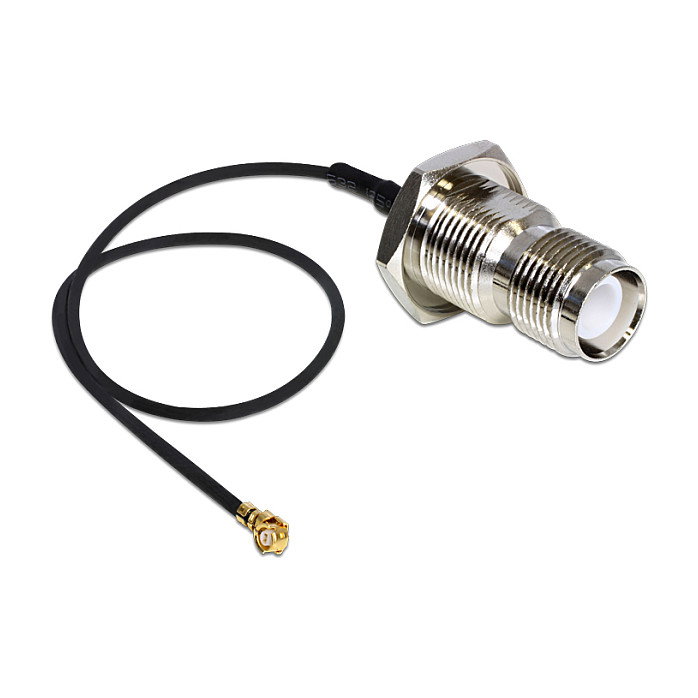 DeLOCK 88464 Cable de antena RP-TNC hembra a MHF® I macho 1.37 de 0,2 m