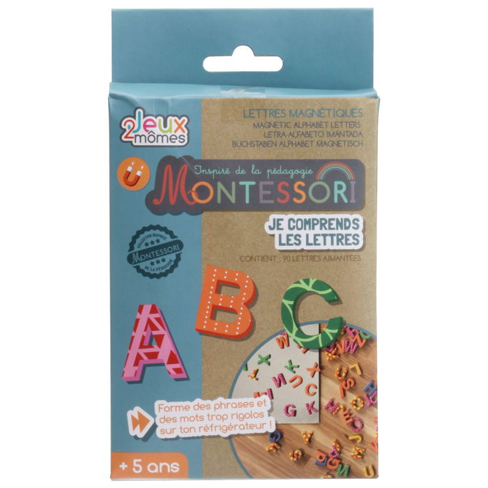 Jeux 2 momes Juego de 90 Letras con Imán Montessori para Aprender a Escribir Frases Jeux 2 momes Juego de 90 Letras con Imán Montessori para Aprender a Escribir Frases