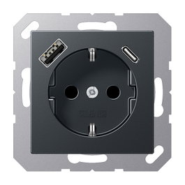 Jung A1520-15CAANM SCHUKO con USB Tipo AC