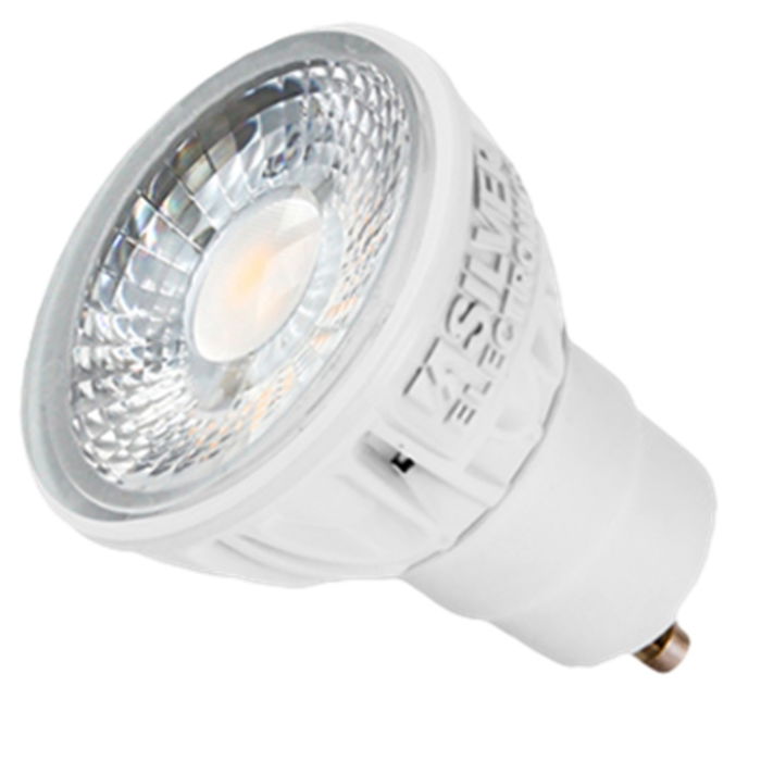 Silver - Bombilla LED Dicroica GU10 5W (Equivalente 60W) Blanco Frío 5000K, 470 Lúmenes, Clase A+ Silver - Bombilla LED Dicroica GU10 5W (Equivalente 60W) Blanco Frío 5000K, 470 Lúmenes, Clase A+
