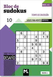 MEGASTAR EDITORIAL Bloc de Sudokus 10 ('Desafío') Nivel 4-6