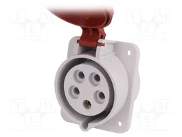 PAWBOL Conector de alimentación AC trifásico hembra 32A 400V