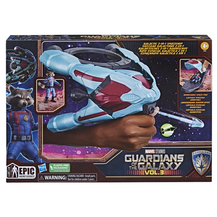 Hasbro Nave Espacial Galáctica Marvel Guardianes de la Galaxia con Figura de Rocket Hasbro Nave Espacial Galáctica Marvel Guardianes de la Galaxia con Figura de Rocket