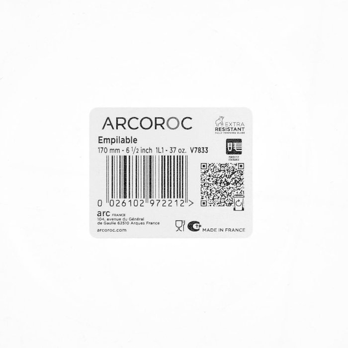 Ensaladera Vidrio Apilable Arcoroc 17 cm (6 Unidades) Ensaladera Vidrio Apilable Arcoroc 17 cm (6 Unidades)
