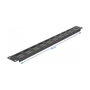 DeLOCK Panel de relleno para gabinete de red 19 pulg. con ventilación 1U negro
