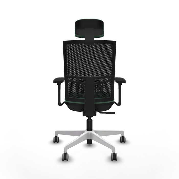 PIQUERAS Y CRESPO Silla de oficina Yunquera con mecanismo Sincro, Verde esmeralda y Negro PIQUERAS Y CRESPO Silla de oficina Yunquera con mecanismo Sincro, Verde esmeralda y Negro