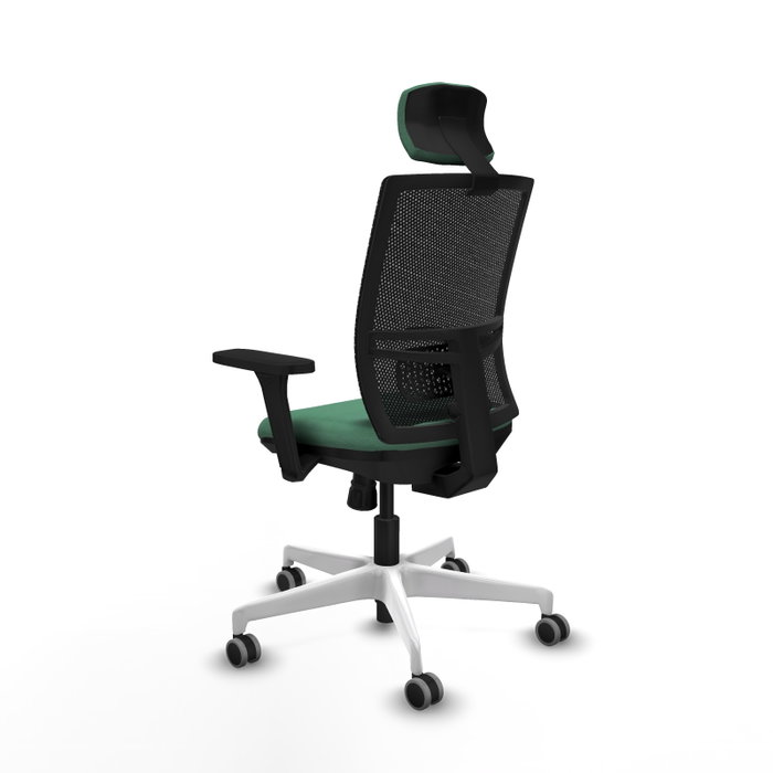 PIQUERAS Y CRESPO Silla de oficina Yunquera con mecanismo Sincro, Verde esmeralda y Negro PIQUERAS Y CRESPO Silla de oficina Yunquera con mecanismo Sincro, Verde esmeralda y Negro