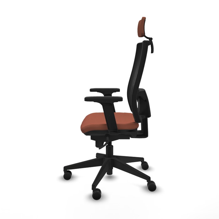 PIQUERAS Y CRESPO Silla de oficina Horna con mecanismo Sincro, Marrón y Negro PIQUERAS Y CRESPO Silla de oficina Horna con mecanismo Sincro, Marrón y Negro