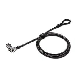 Kensington Candado Fino de Combinación para Portátiles con Cable de Acero al Carbón Negro